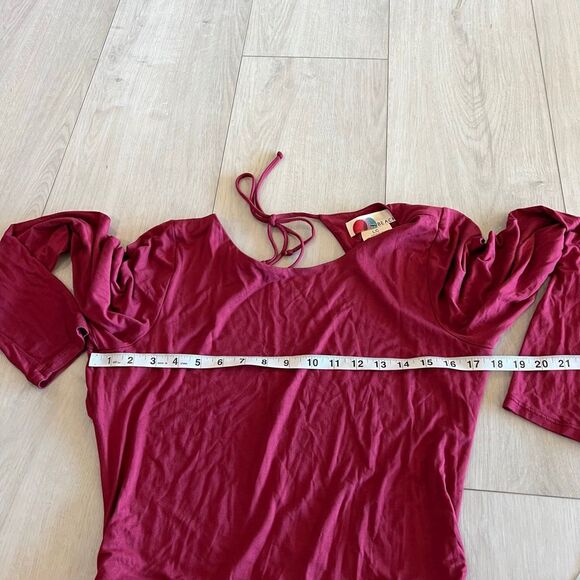 FREE PEOPLE BEACH Chic Yeah Dress Romper - Rumba Red - Large - Picture 3 of 9